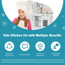 Kids Kitchen Playset Pretend Play Cooking Set with Vivid Faucet and Telephone by LJGDeals