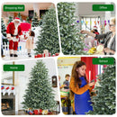 7 Feet Artificial Christmas Tree with 1260 Mixed PE and PVC Tips by LJGDeals