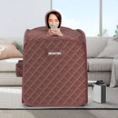 800W 2 Person Portable Steam Sauna Tent SPA with Hat Side Holes 3L Steamer by LJGDeals