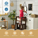 Kids Kitchen Step Stool with Double Safety Rails by LJGDeals