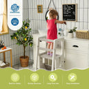 Kids Kitchen Step Stool with Double Safety Rails by LJGDeals