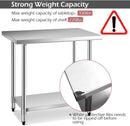 24 x 36 Inch Stainless Steel Commercial Kitchen Food Prep Table by LJGDeals