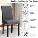 Set of 2 Fabric Upholstered Dining Chairs with Nailhead by LJGDeals