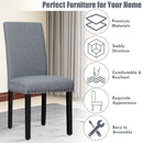 Set of 2 Fabric Upholstered Dining Chairs with Nailhead by LJGDeals
