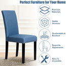Set of 2 Fabric Upholstered Dining Chairs with Nailhead by LJGDeals