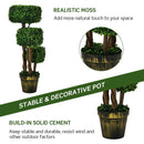 36 Inch Artificial Boxwood Topiary UV Protected Indoor Outdoor Tree by LJGDeals