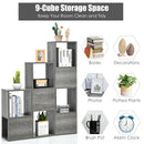 Freestanding Display Shelf for Living Room-Gray by LJGDeals