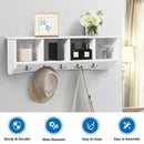 Wall-Mounted Storage Cabinet Hanging Entryway Shelf Coat Rack by LJGDeals