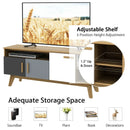 65 Inch TV Stand with 3 Storage Cabinets and 3 Open Shelves for Living Room by DirectDeals