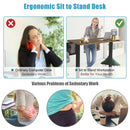48-inch Electric Height Adjustable Standing Desk with Control Panel by DirectDeals