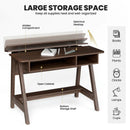 Mid Century Writing Desk with Storage Cubes and Hidden Compartment by LJGDeals