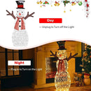Indoor/Outdoor Christmas Lighted Snowman Decorations with Pre-Lit 80 Lights by LJGDeals