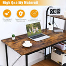 48-Inch Reversible Computer Desk with Storage Shelf by DirectDeals