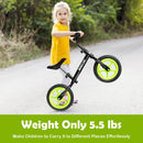Kids No Pedal Balance Bike with Adjustable Handlebar and Seat-Black by LJGDeals