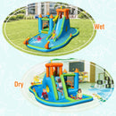 Inflatable Water Slide with Bounce House and Splash Pool without Blower for Kids by LJGDeals