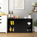 Kitchen Storage Cabinet with Wood Sliding Door by LJGDeals