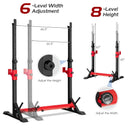 Adjustable Squat Rack Stand for Home Gym Fitness by LJGDeals