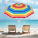 Beach Umbrella 6.5 FT with UPF 50+ Sun Protection & Sand Anchor by LJGDeals