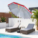 Beach Umbrella 6.5 FT with UPF 50+ Sun Protection & Sand Anchor by LJGDeals