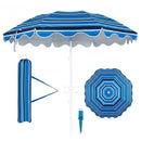 Beach Umbrella 6.5 FT with UPF 50+ Sun Protection & Sand Anchor by LJGDeals