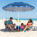 Beach Umbrella 6.5 FT with UPF 50+ Sun Protection & Sand Anchor by LJGDeals