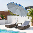 Beach Umbrella 6.5 FT with UPF 50+ Sun Protection & Sand Anchor by LJGDeals