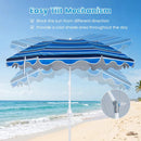 Beach Umbrella 6.5 FT with UPF 50+ Sun Protection & Sand Anchor by LJGDeals