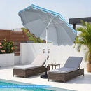 Beach Umbrella 6.5 FT with UPF 50+ Sun Protection & Sand Anchor by LJGDeals