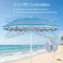 Beach Umbrella 6.5 FT with UPF 50+ Sun Protection & Sand Anchor by LJGDeals
