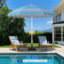 Beach Umbrella 6.5 FT with UPF 50+ and Sand Anchor by LJGDeals