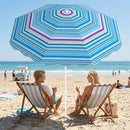 Beach Umbrella 6.5 FT with UPF 50+ and Sand Anchor by LJGDeals