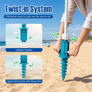 Beach Umbrella 6.5 FT with UPF 50+ and Sand Anchor by LJGDeals