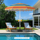 Beach Umbrella 6.5 FT with UPF 50+ and Sand Anchor by LJGDeals
