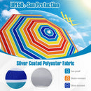 Beach Umbrella 6.5 FT with UPF 50+ and Sand Anchor by DirectDeals