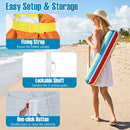 Beach Umbrella 6.5 FT with UPF 50+ and Sand Anchor by DirectDeals