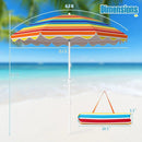 Beach Umbrella 6.5 FT with UPF 50+ and Sand Anchor by LJGDeals