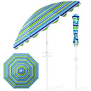 Beach Umbrella 6.5 FT with UPF 50+ and Sand Anchor by LJGDeals