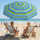Beach Umbrella 6.5 FT with UPF 50+ and Sand Anchor by DirectDeals