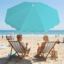 Beach Umbrella 6.5 FT with UPF 50+ and Sand Anchor by DirectDeals