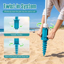 Beach Umbrella 6.5 FT with UPF 50+ and Sand Anchor by LJGDeals