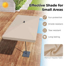 Rectangular Patio Umbrella 6.5 x 4.3 Ft with Tilt Adjustment by DirectDeals