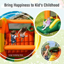 Kids Inflatable Bounce Jumping Castle House with Slide without Blower by LJGDeals