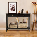 Console Table with Drawer Storage Shelf for Entryway Hallway by LJGDeals