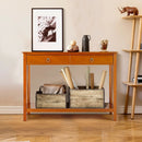 Console Table with Drawer Storage Shelf for Entryway Hallway by LJGDeals