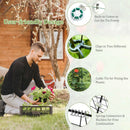 2 Pieces Foldable A-Frame Trellis Plant Supports with Twist Ties-Green by LJGDeals
