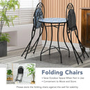 3 Pieces Patio Bistro Furniture Set with Mosaic Design by LJGDeals