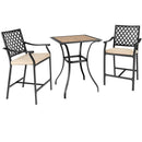 Patio Square Bar Table for Garden Backyard by LJGDeals