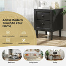 2PCS Nightstand W/2 Drawer Multipurpose by LJGDeals