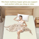 3-Inch Bed Mattress Topper Air Cotton for All Night’s Comfy Soft Mattress Pad by LJGDeals