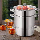 11-Quart Stainless Steel Fruit Juicer Steamer by LJGDeals